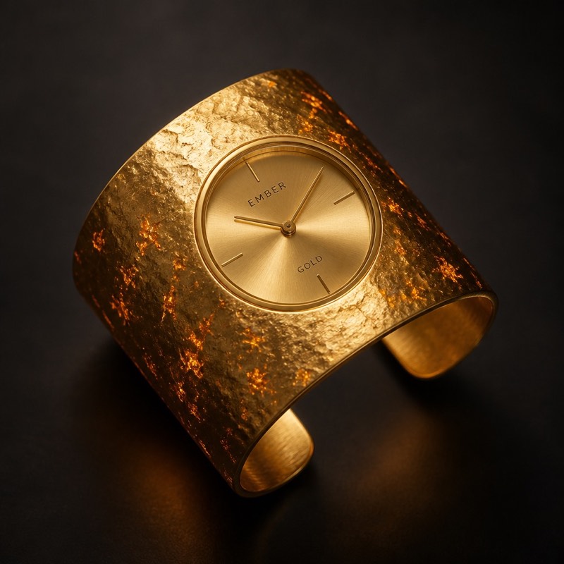Ember Gold Cuff Watch