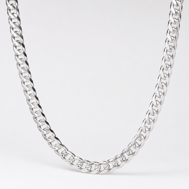 Platinum Curb Chain